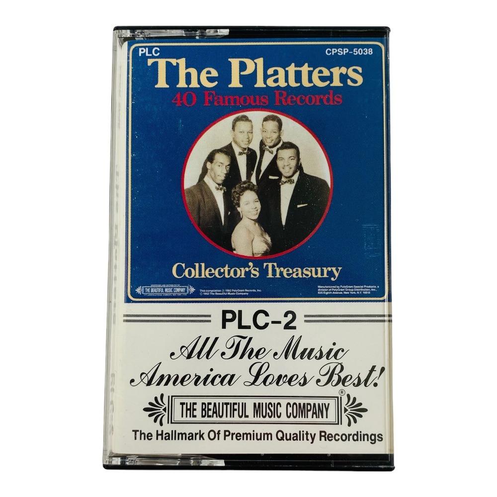 The Platters: 40 Famous Records #2 (Cassette, 1992, PolyGram‎ Records) R&B, Pop